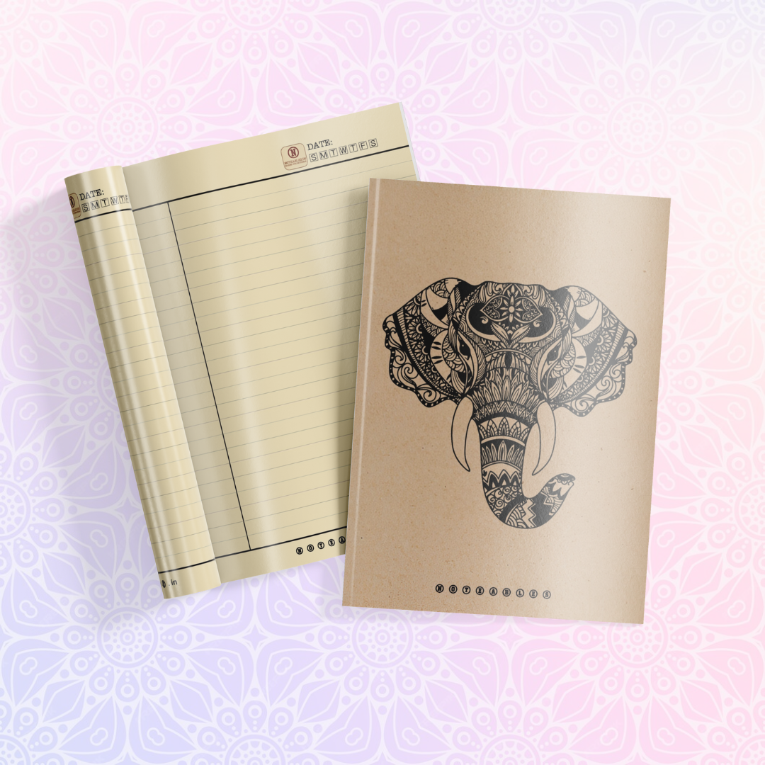 KRAFT ELEPHANT MANDALA NOTEBOOK A5