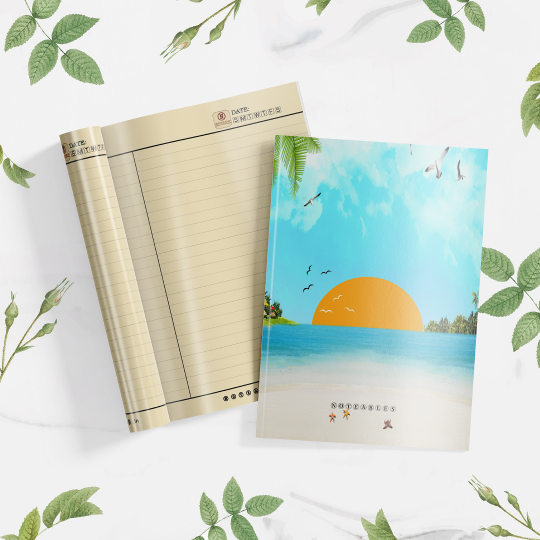 Plantable Beach Themed Notebook A5