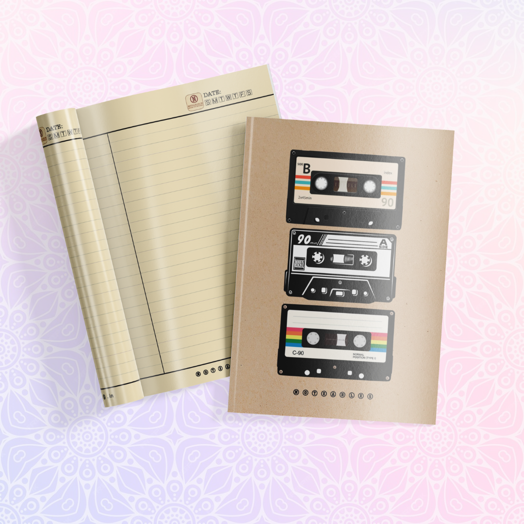 KRAFT VINTAGE RADIO TAPE NOTEBOOK A5