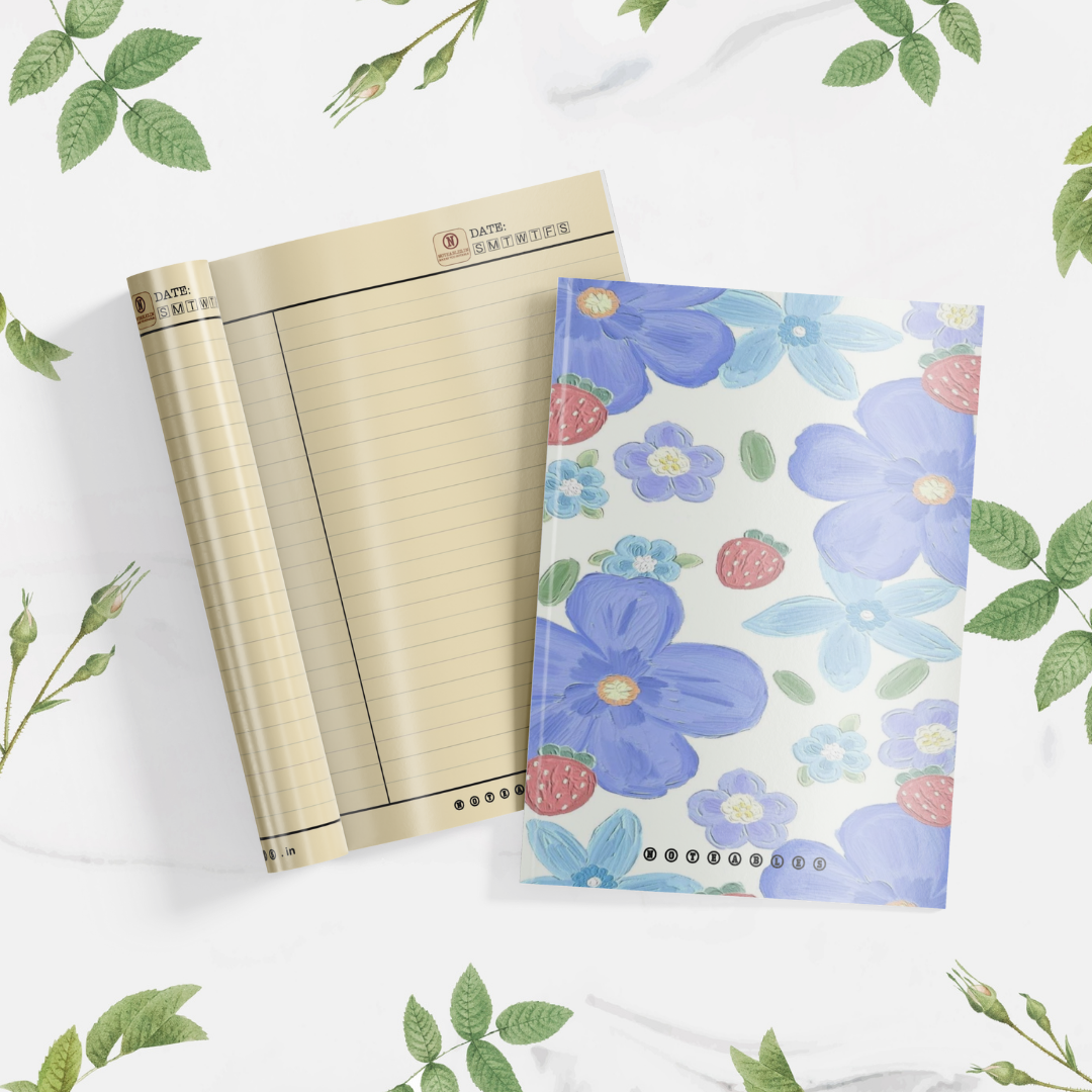 Plantable Flowers with Strawberry Delight Notebook A6