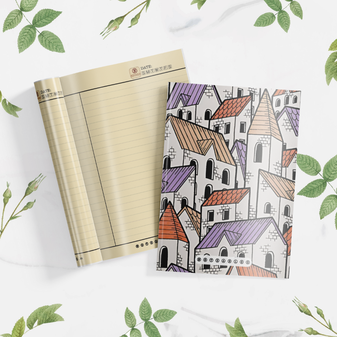 Plantable Urban Fashion Multi-Building Notebook A5