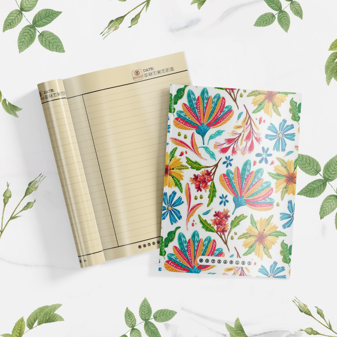 Plantable Floral Harmony Notebook A5