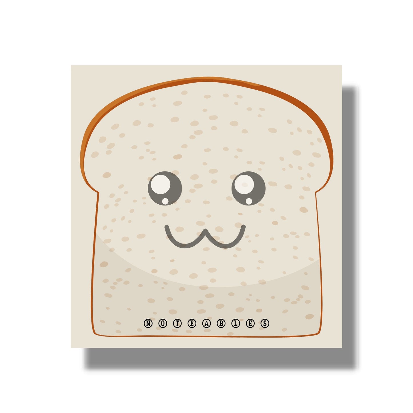 Brown Bread Square Notepad