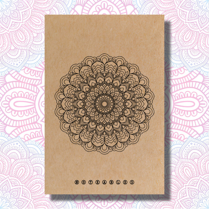 Eco-Friendly Kraft Classic Mandala Art Notebook
