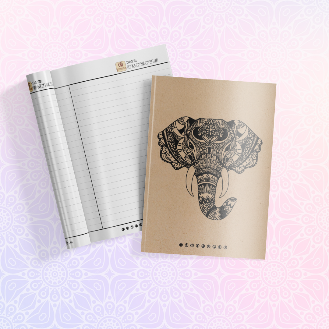 KRAFT ELEPHANT MANDALA NOTEBOOK A5