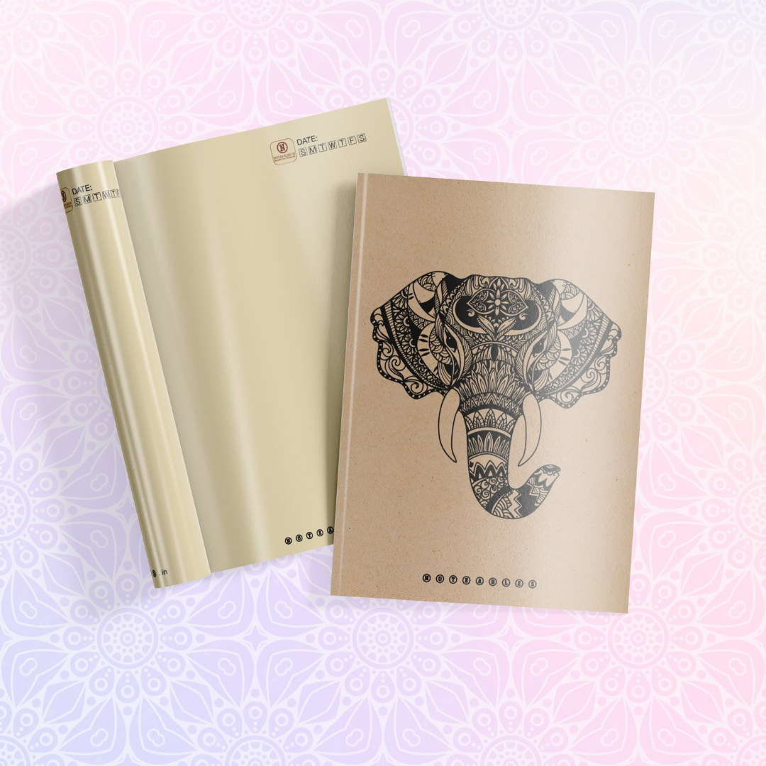 KRAFT ELEPHANT MANDALA NOTEBOOK A5