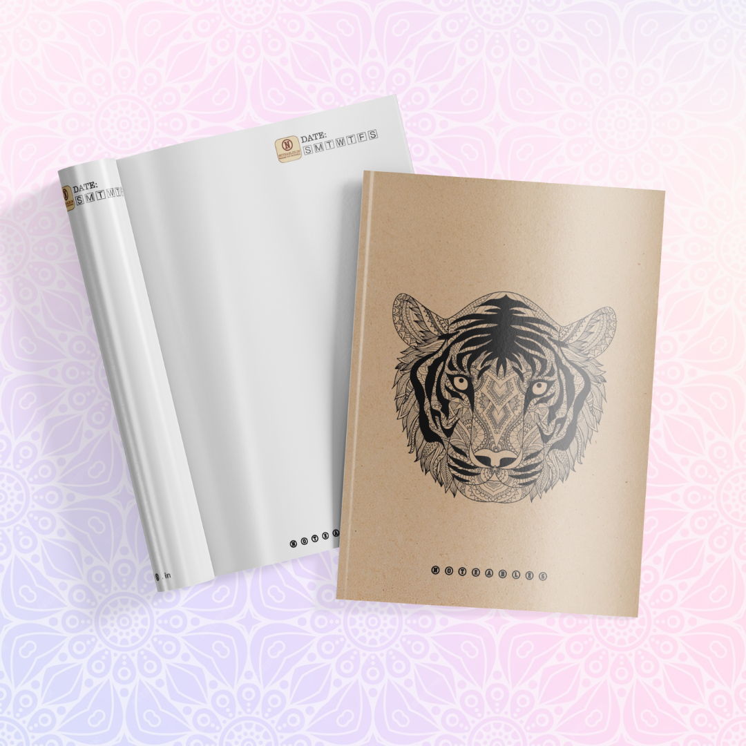 KRAFT TIGER MANDALA NOTEBOOK A5