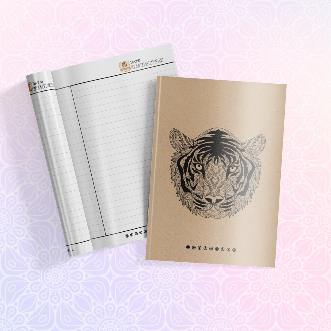 KRAFT TIGER MANDALA NOTEBOOK A5