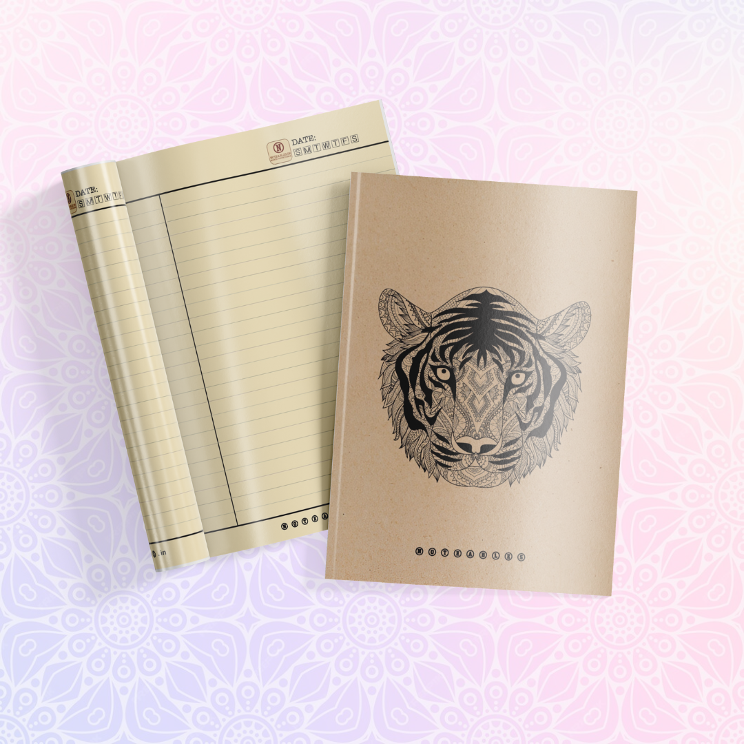 KRAFT TIGER MANDALA NOTEBOOK A5