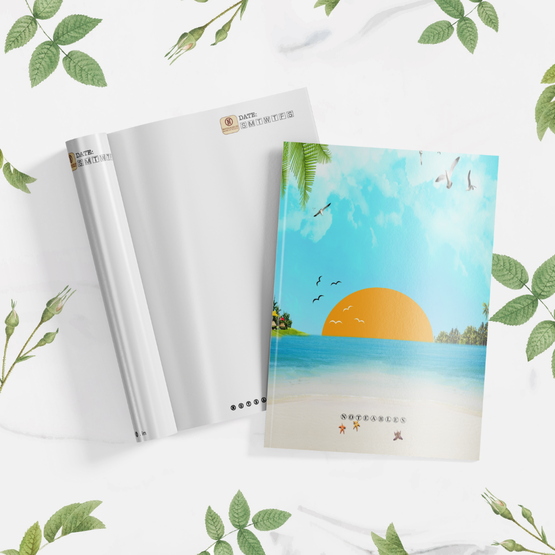 Plantable Beach Themed Notebook A5