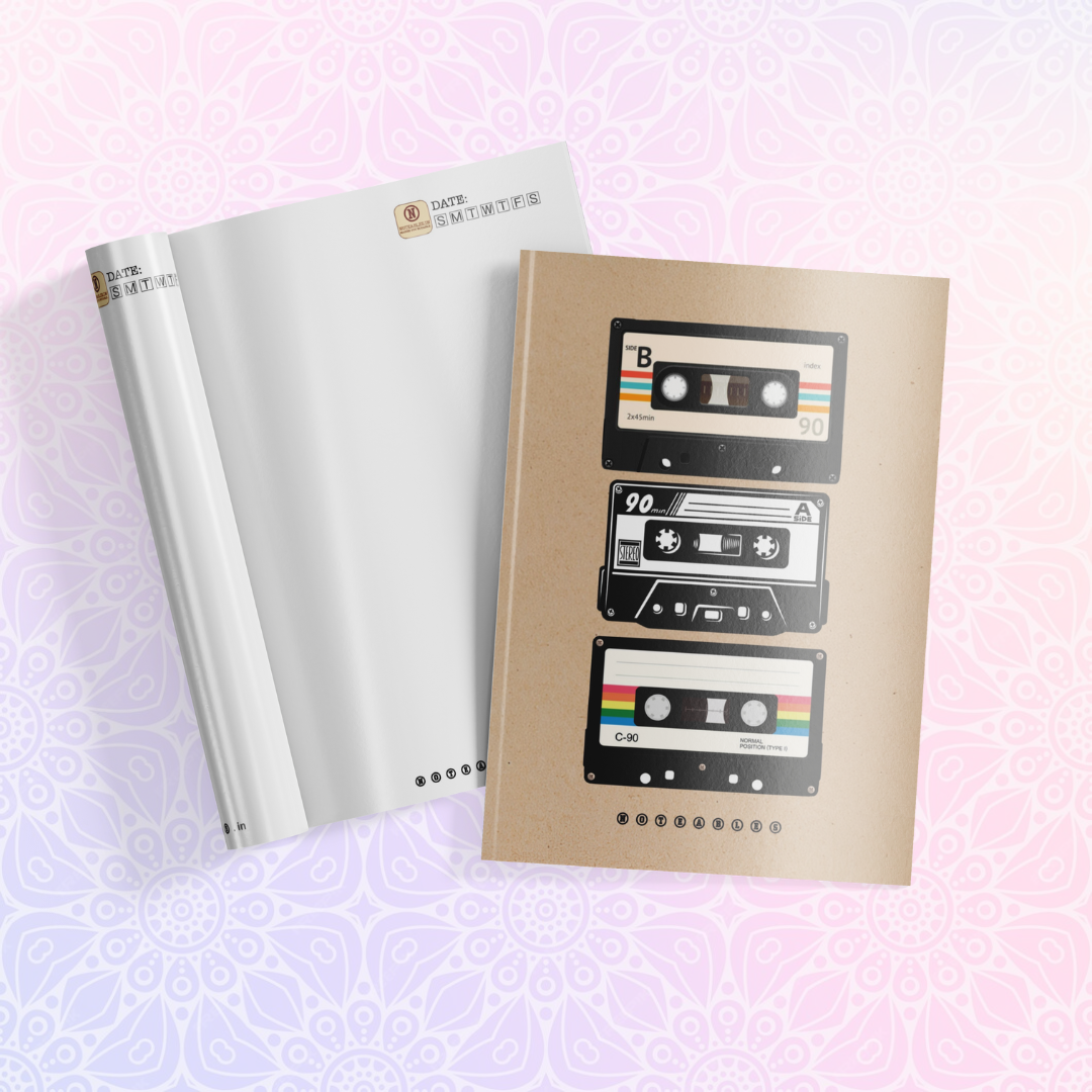 KRAFT VINTAGE RADIO TAPE NOTEBOOK A5