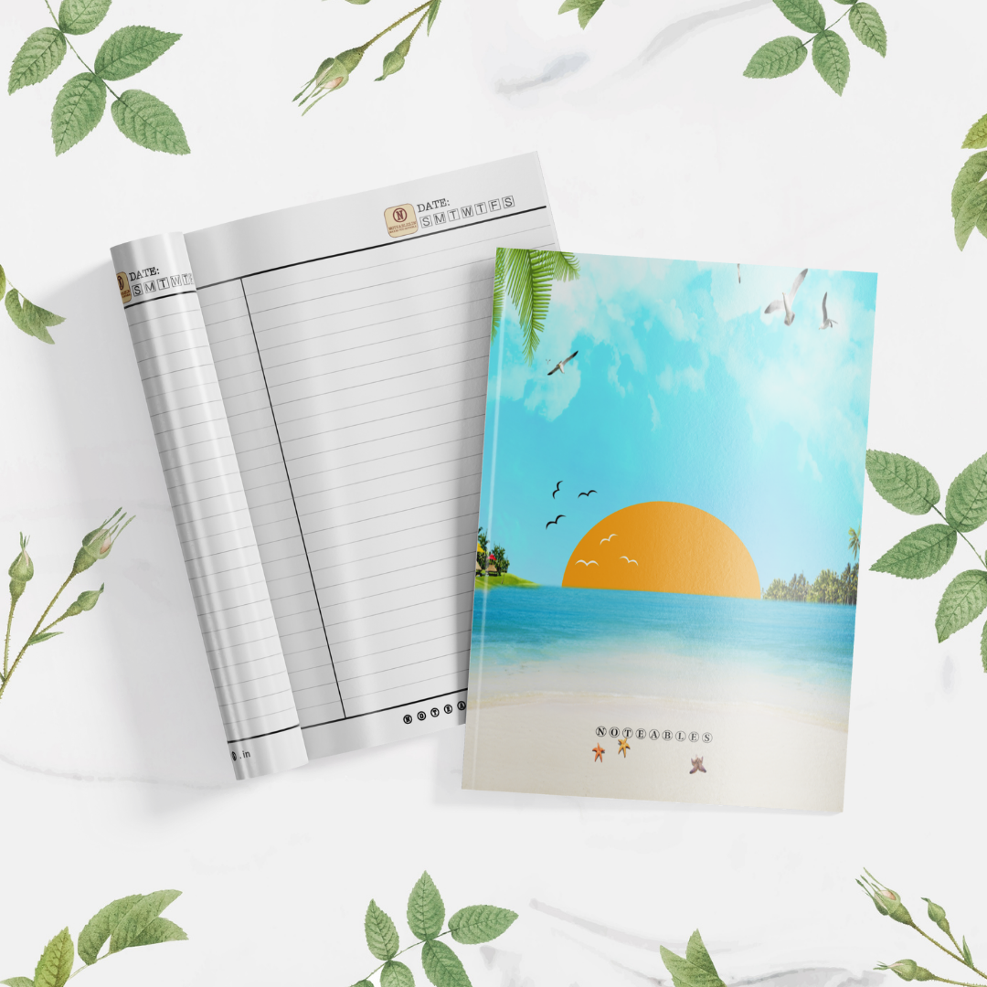 Plantable Beach Themed Notebook A5