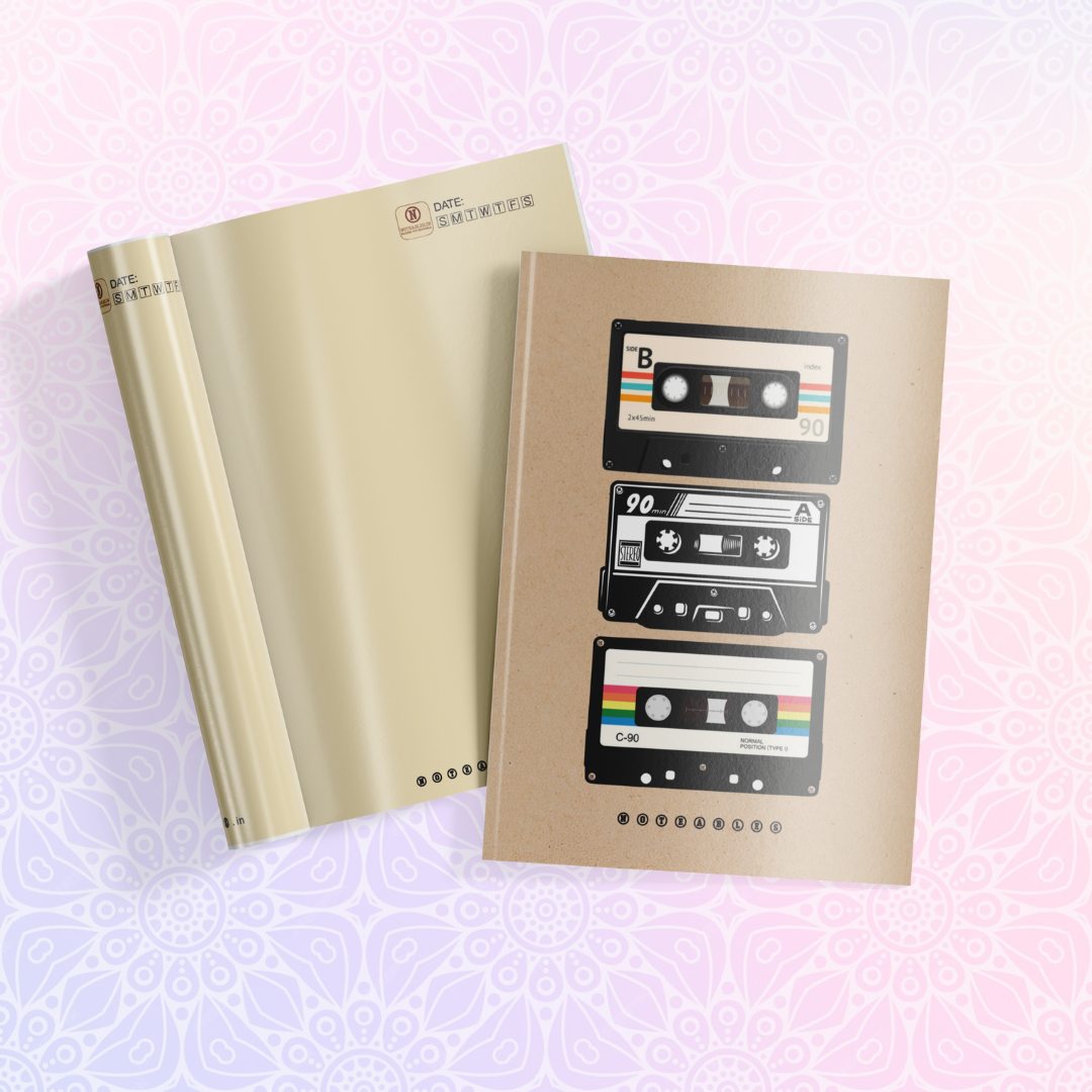 KRAFT VINTAGE RADIO TAPE NOTEBOOK A5