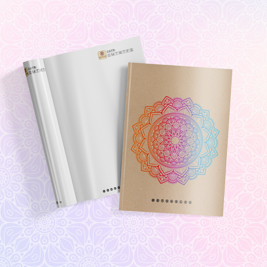 Kraft Vibrant Mandala Notebook A5