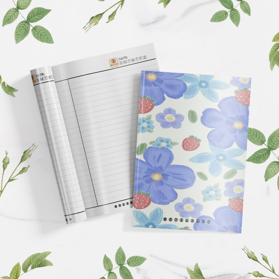 Plantable Flowers with Strawberry Delight Notebook A6