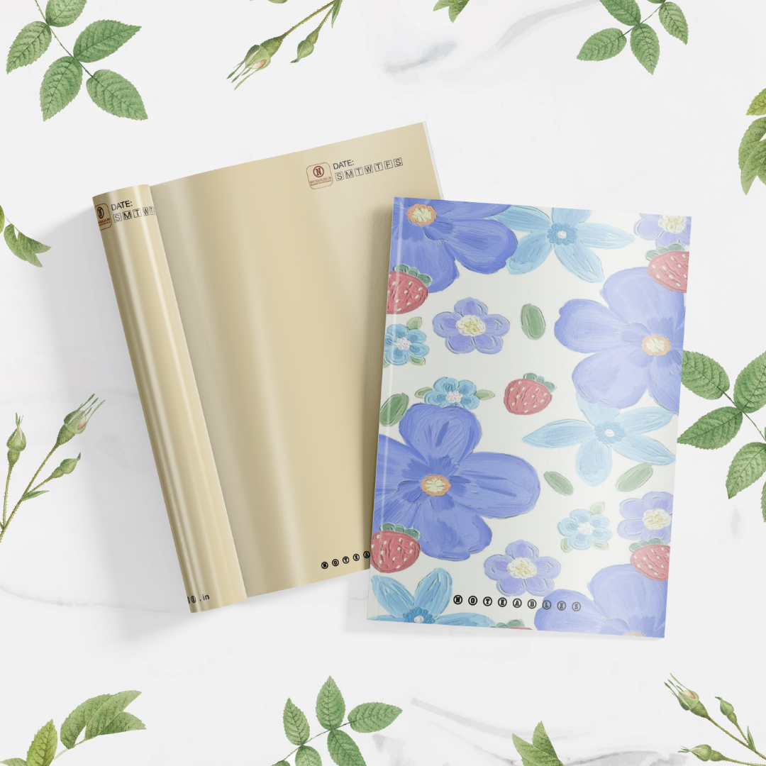 Plantable Flowers with Strawberry Delight Notebook A6