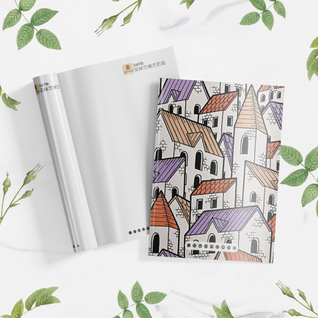Plantable Urban Fashion Multi-Building Notebook A5