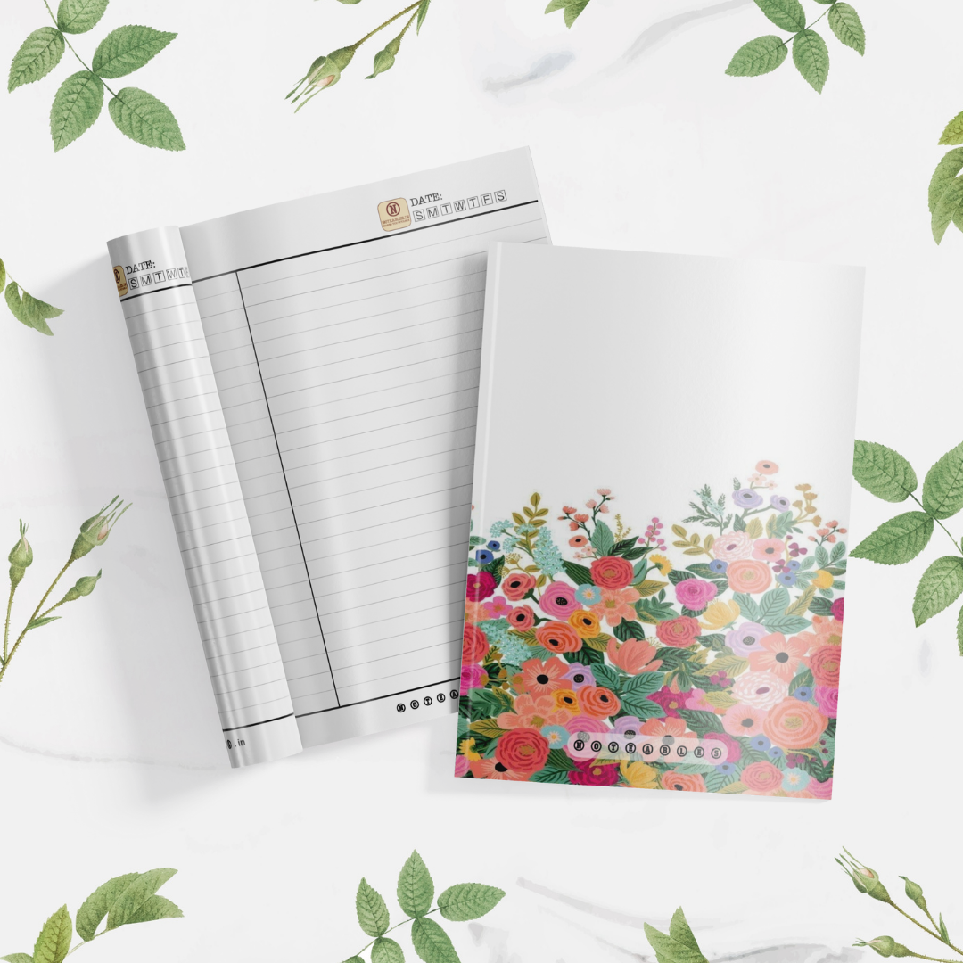 Plantable Floral Elegance Notebook A5