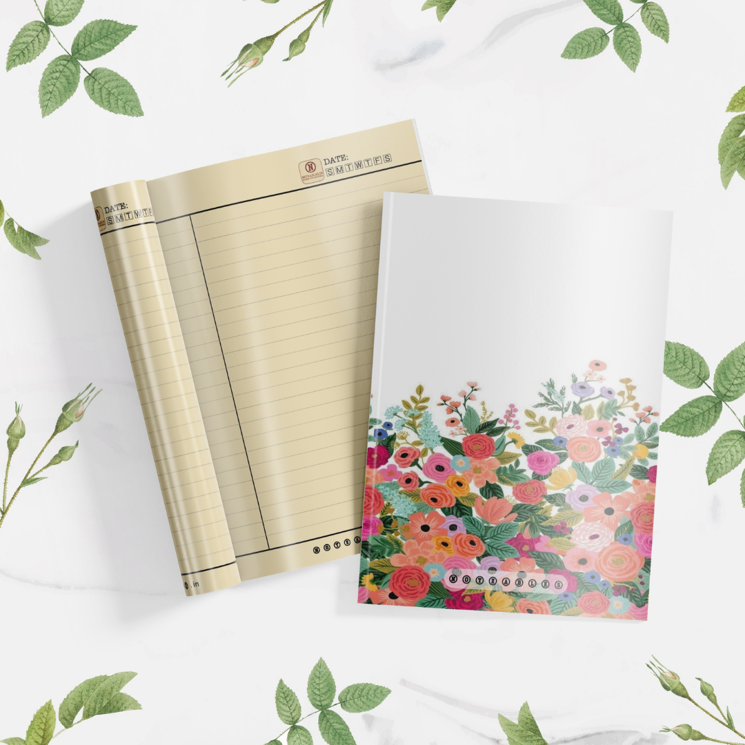 Plantable Floral Elegance Notebook A5