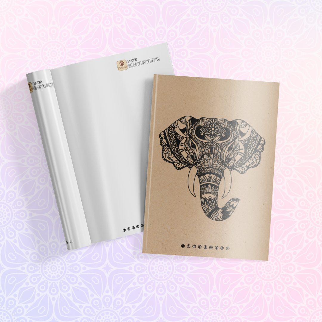 KRAFT ELEPHANT MANDALA NOTEBOOK A5