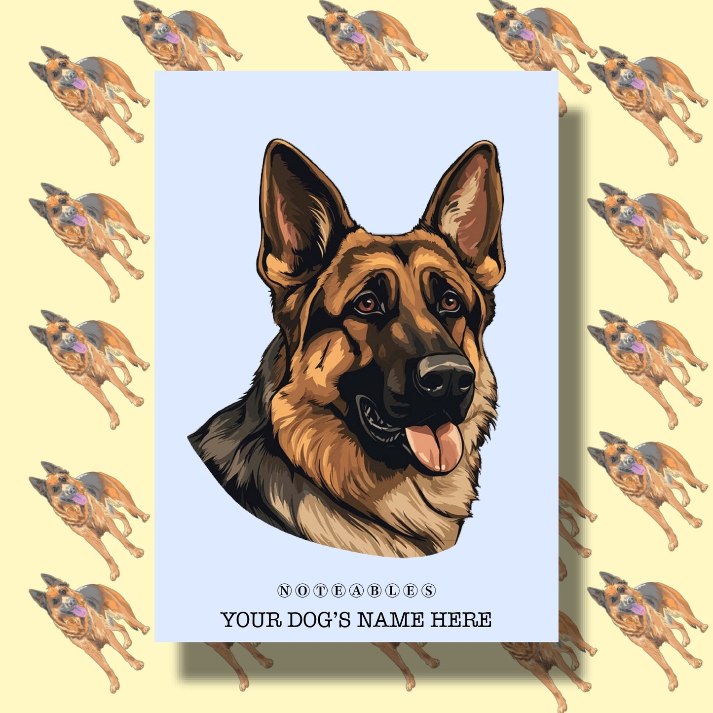German Shepherd Notebook A5