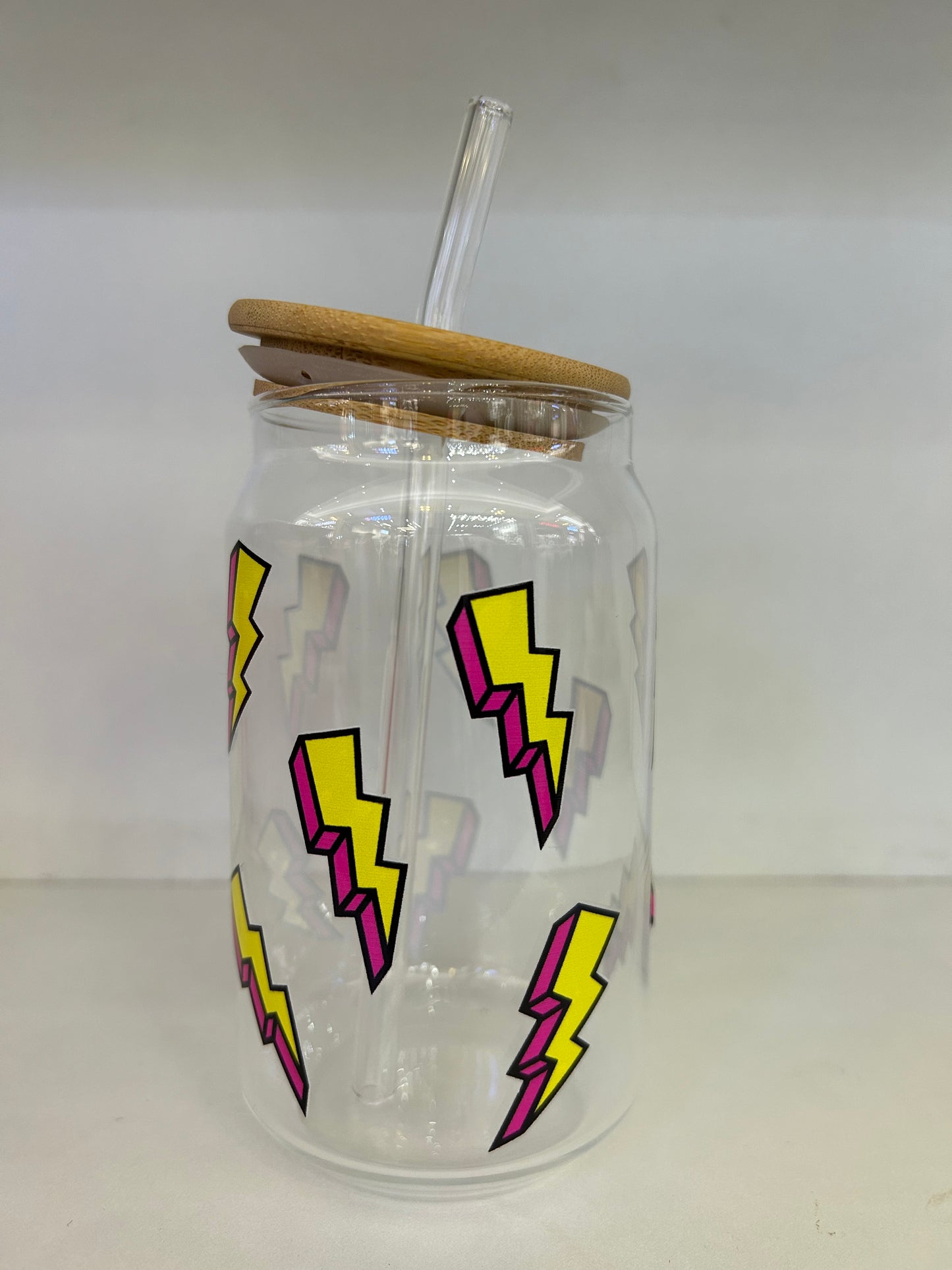 Lightning Strike Glass Tumbler