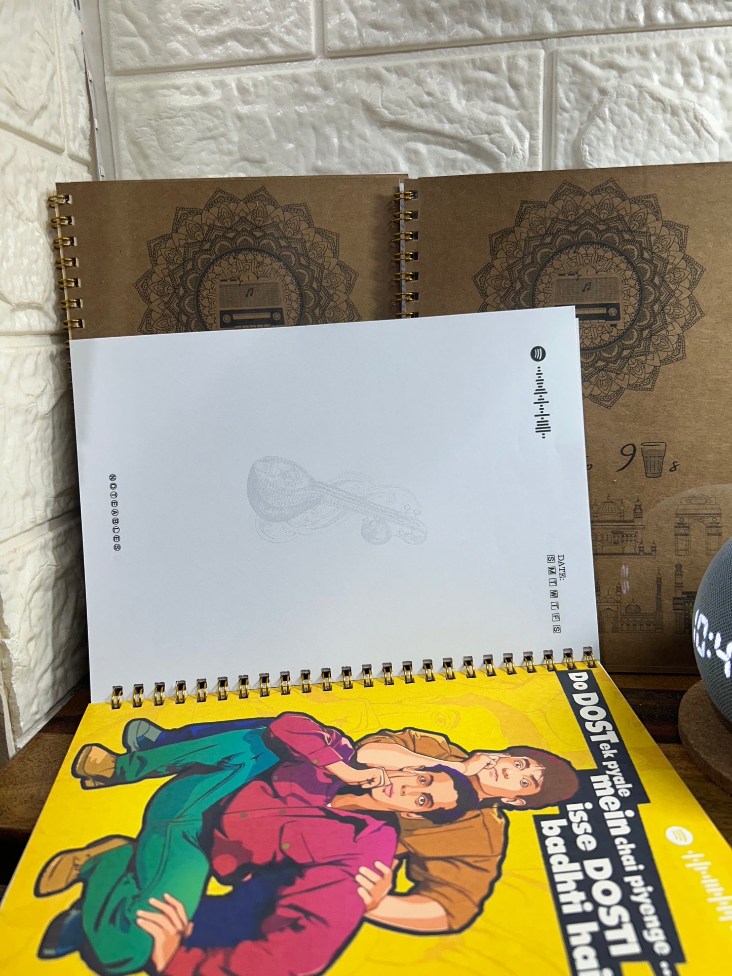 Back To 90s Golden Spiral Notebook A5