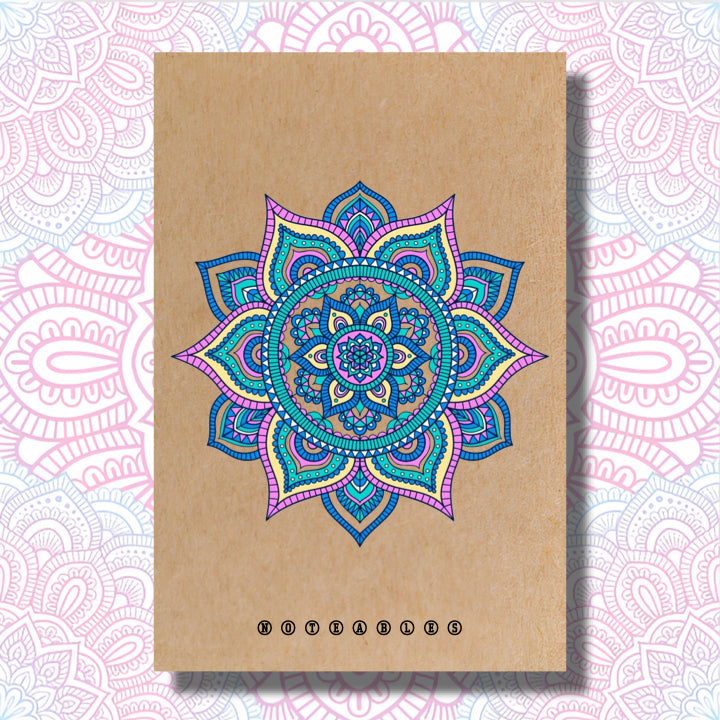 Eco-Friendly Kraft Creative Mandala Art Notebook