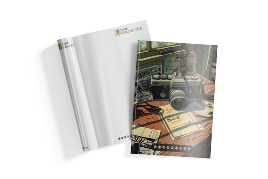 Retro Camera Themed Notebook A5