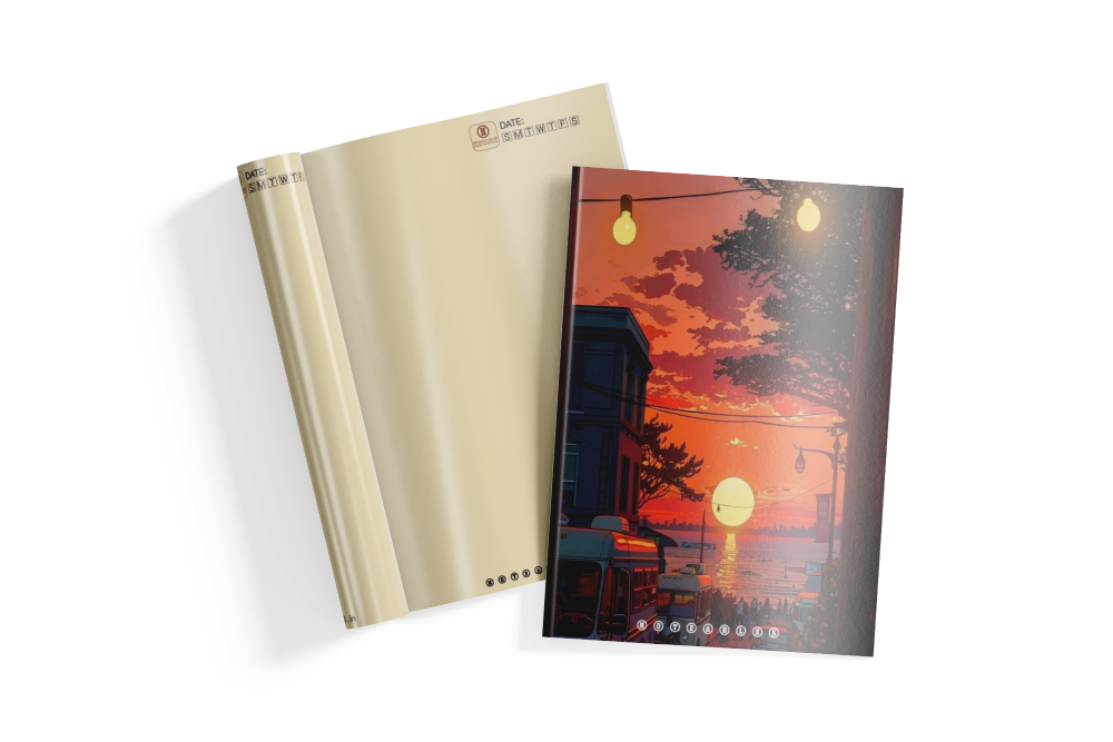 Sunset Vibes Notebook A6