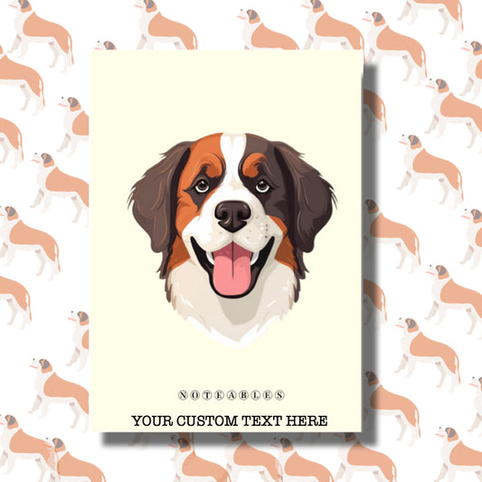 St. Bernard Themed Notebook A5