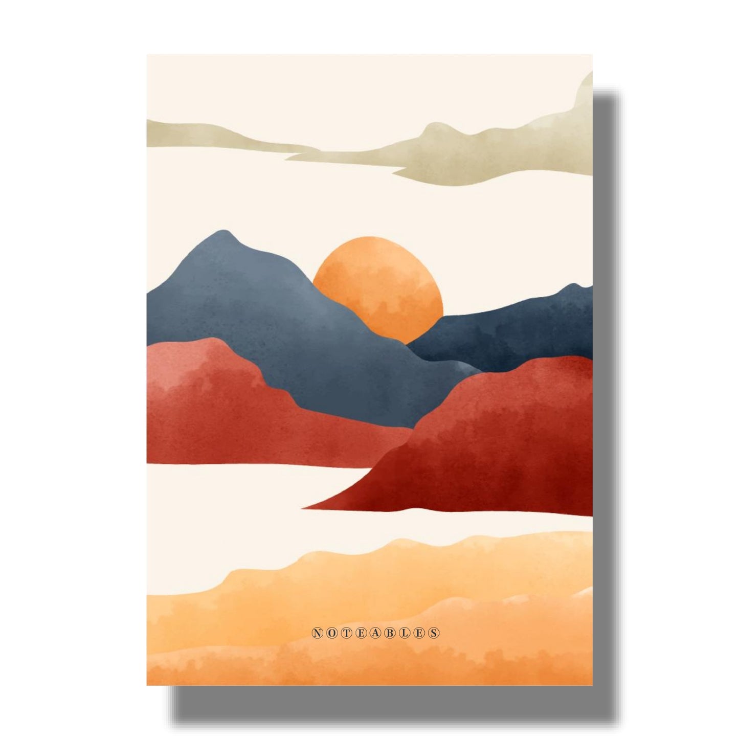 Plantable "Sunrise in Mountains" Notebook A5