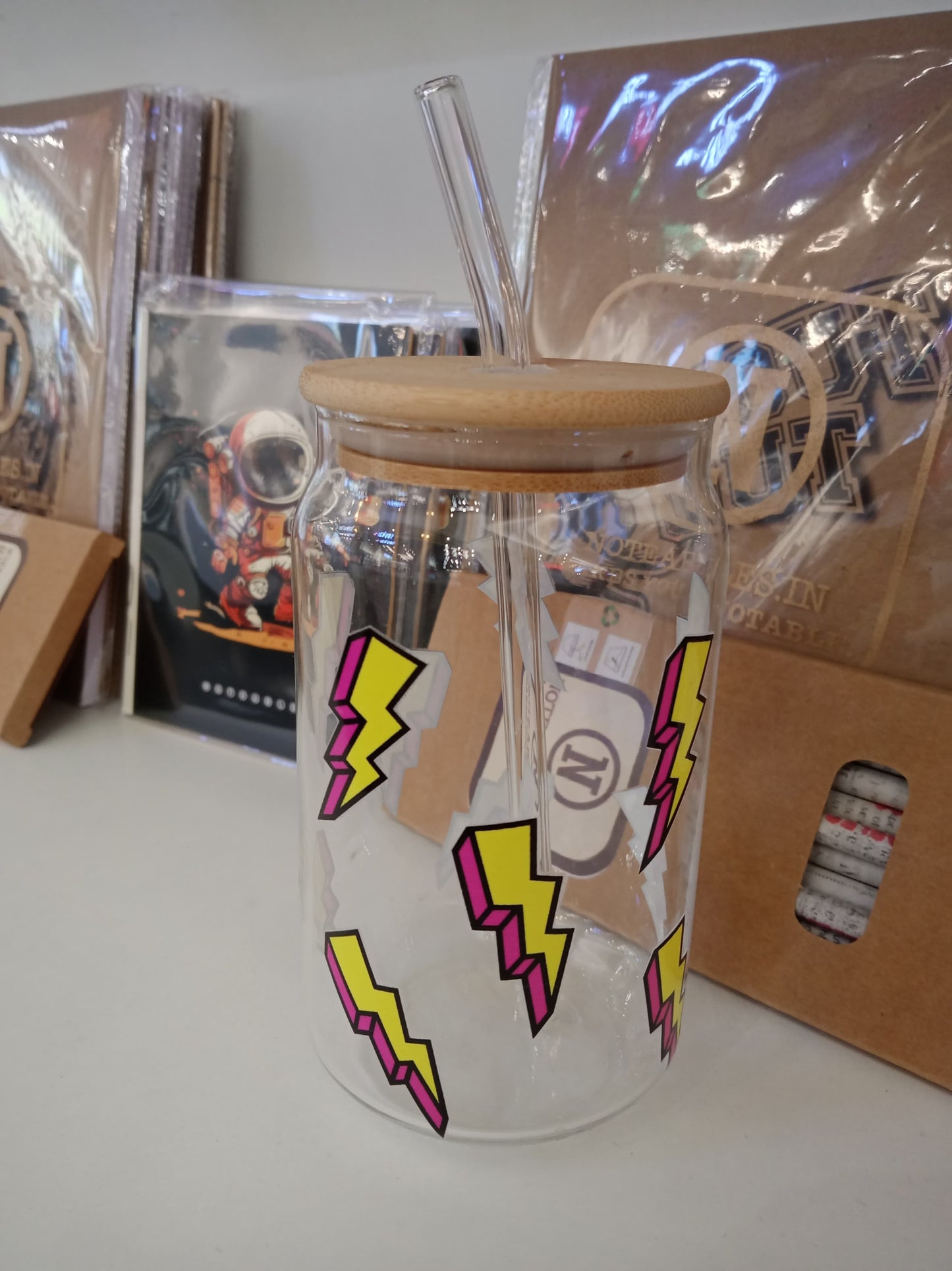 Lightning Strike Glass Tumbler