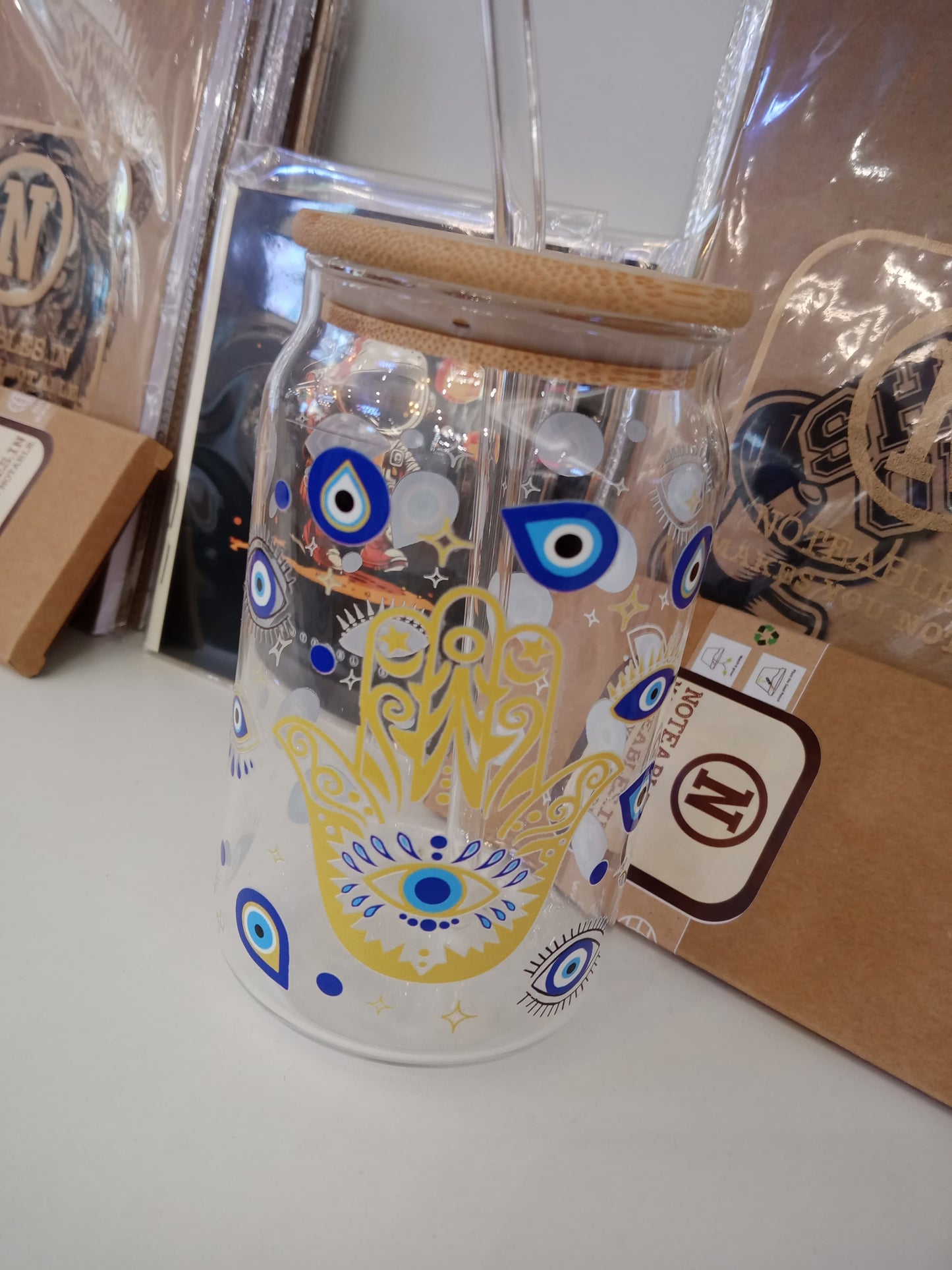 Evil Eye Glass Tumbler