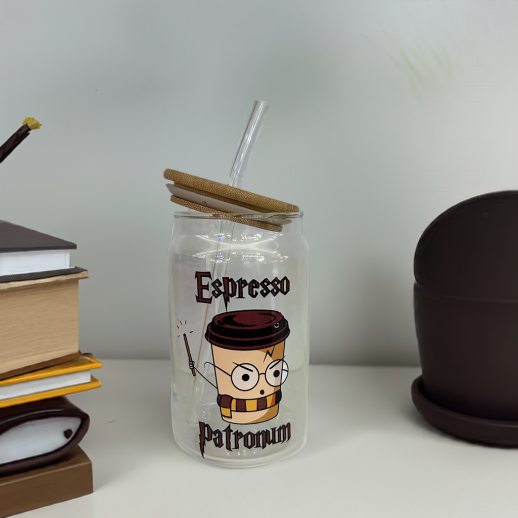 "Espresso Patronum" Glass Tumbler