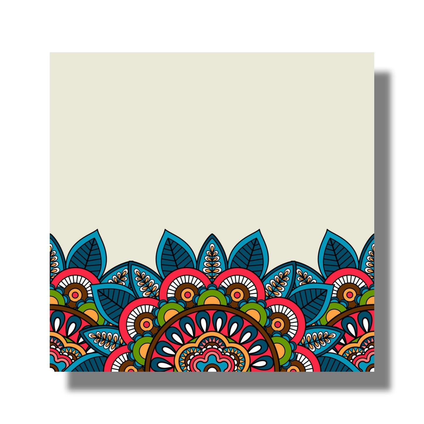 Modern Art Square Notepad